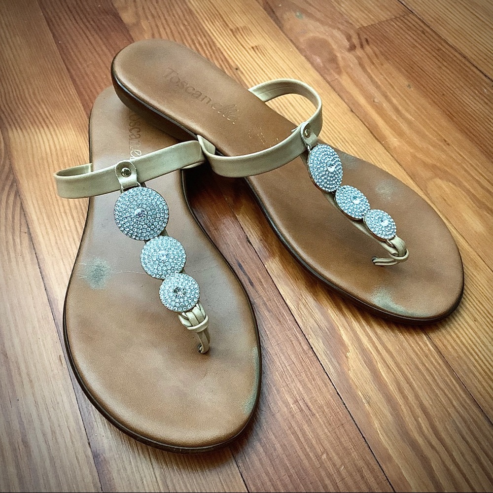 Toscanella Italian Shoemakers Rhinestone Sandal 9
